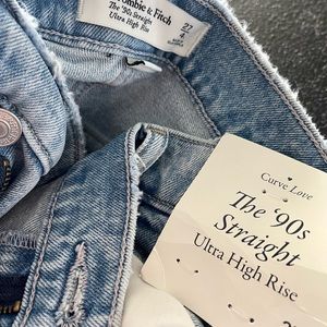 Abercrombie hi rise straight jeans